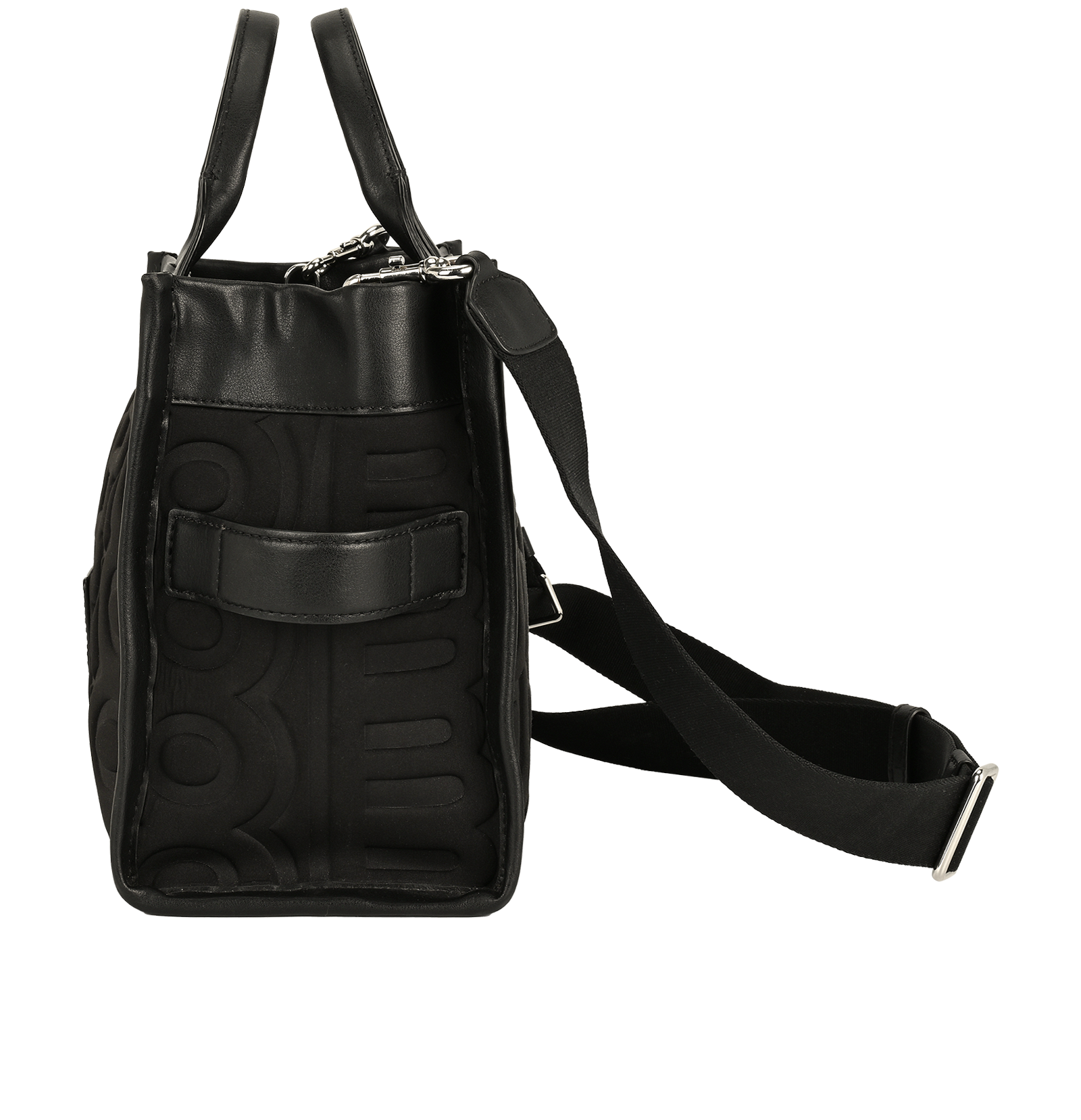 The Tote Bag, &pound;220, Handbags, Black, Neoprene, Bottom view